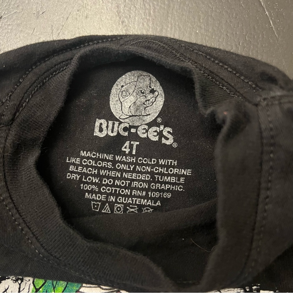Buc-ee’s Black Boo Crew Halloween Mummy Graphic Tee Shirt Kids Sz 4t - Picture 3 of 4